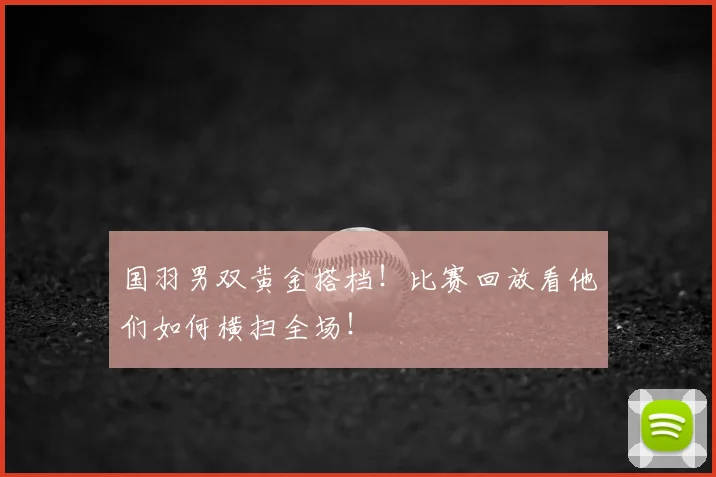 国羽男双黄金搭档！比赛回放看他们如何横扫全场！
